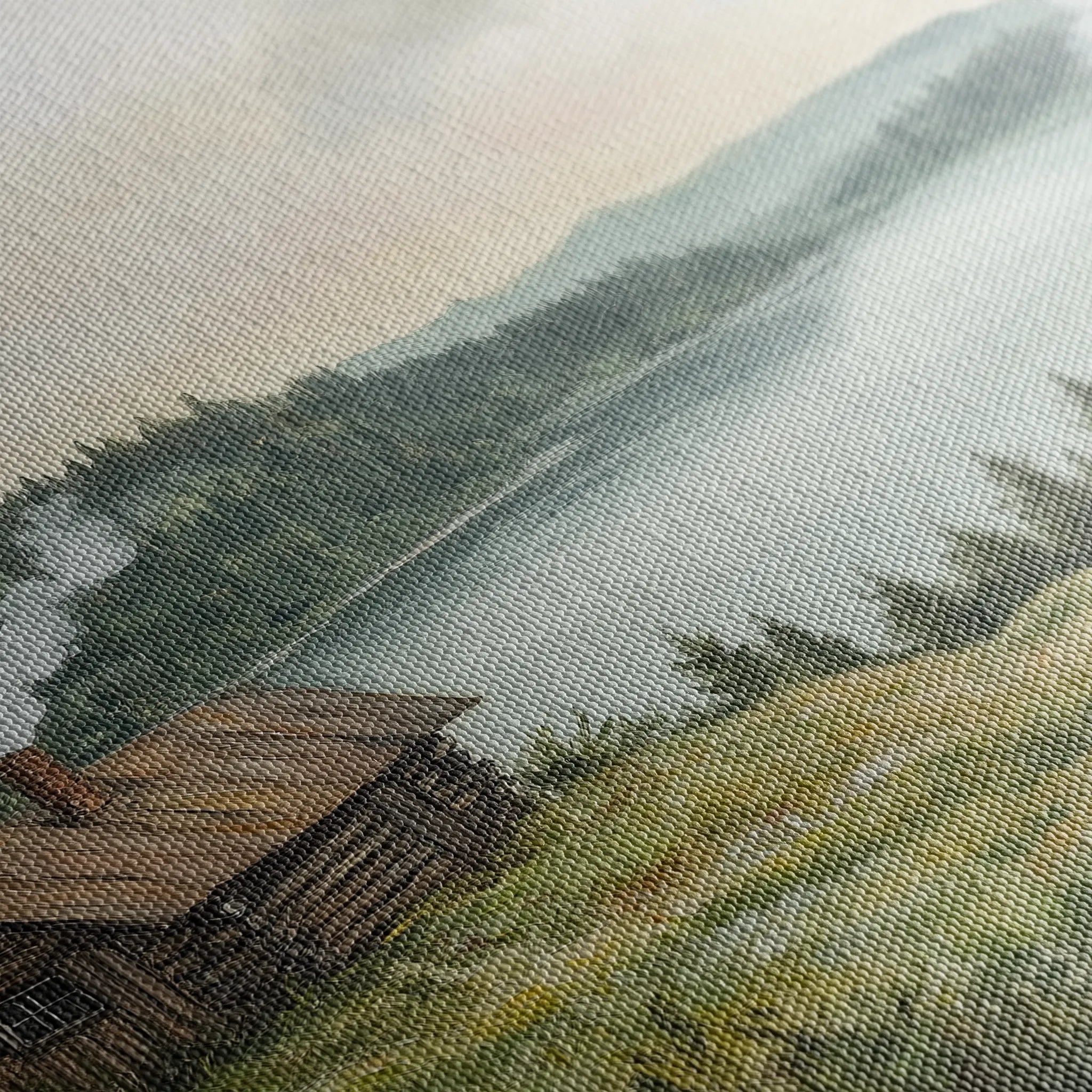 Landscape 395 Canvas Art 60 x 40 cm / Black