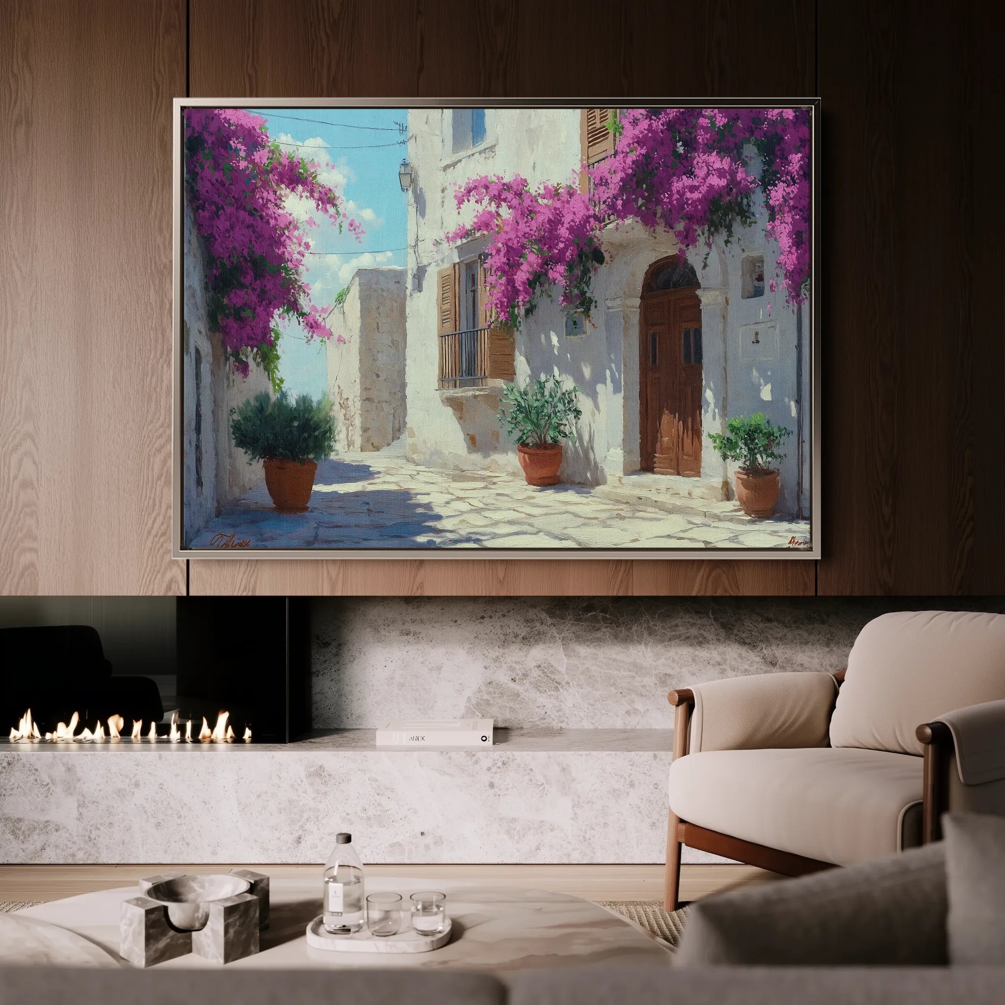 Landscape 396 Canvas Art 60 x 40 cm / Black