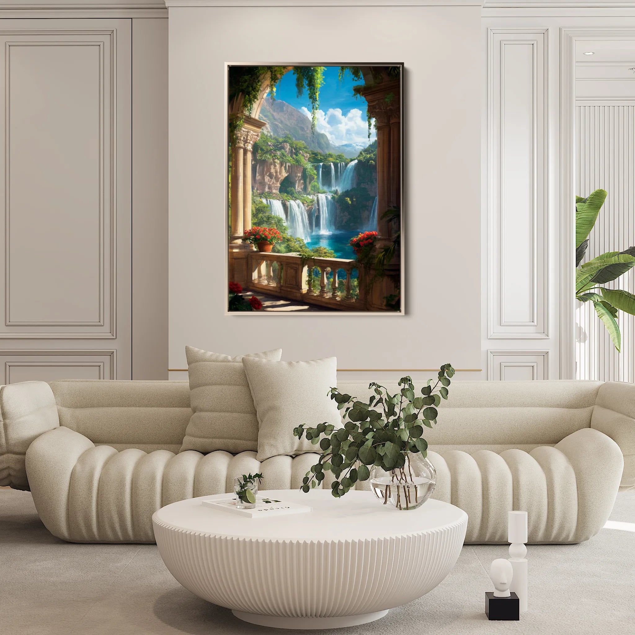 Landscape 399 Canvas Art 60 x 40 cm / Black