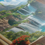 Landscape 399 Canvas Art 60 x 40 cm / Black