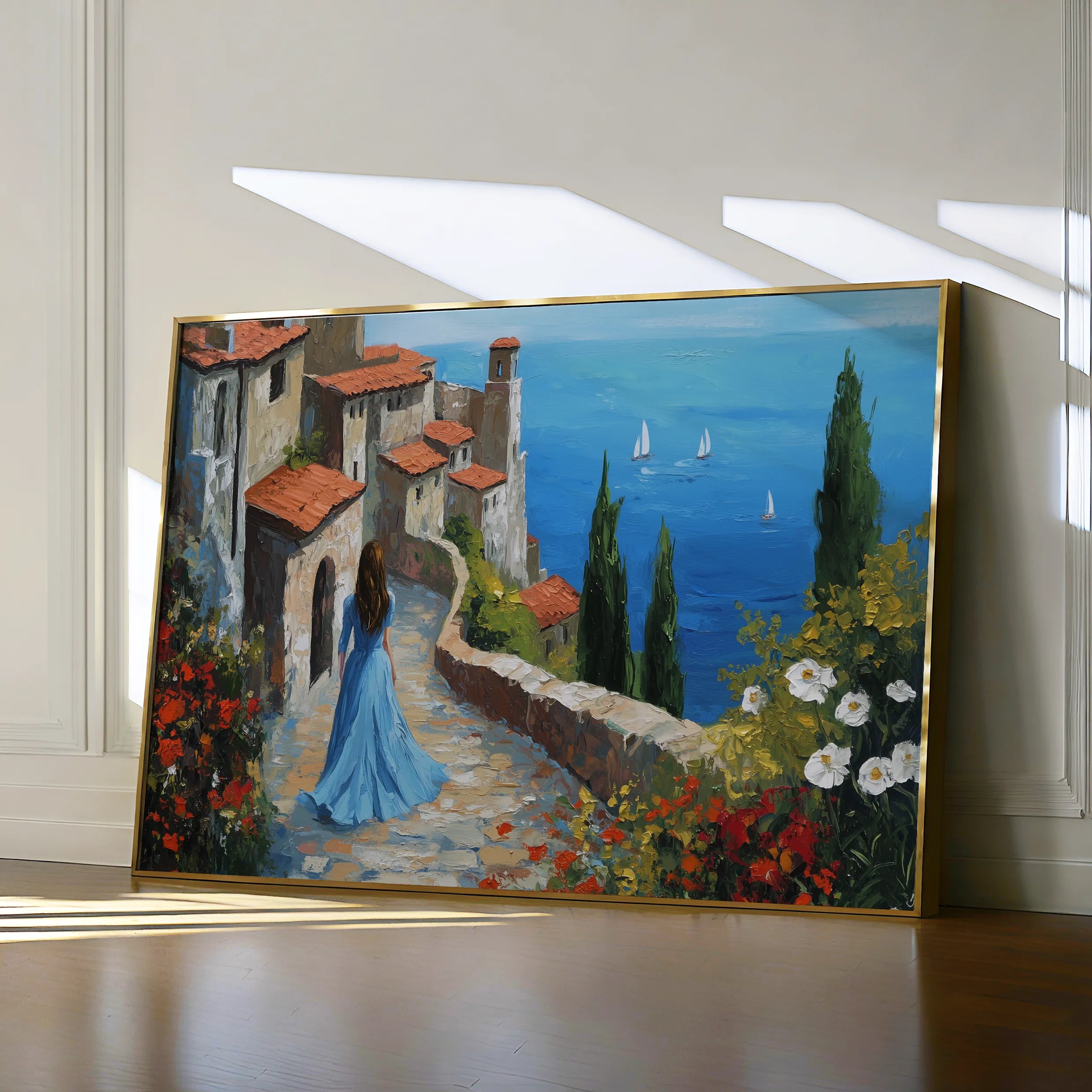 Landscape 400 Canvas Art 60 x 40 cm / Black