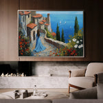 Landscape 400 Canvas Art 60 x 40 cm / Black