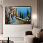 Landscape 400 Canvas Art 60 x 40 cm / Black