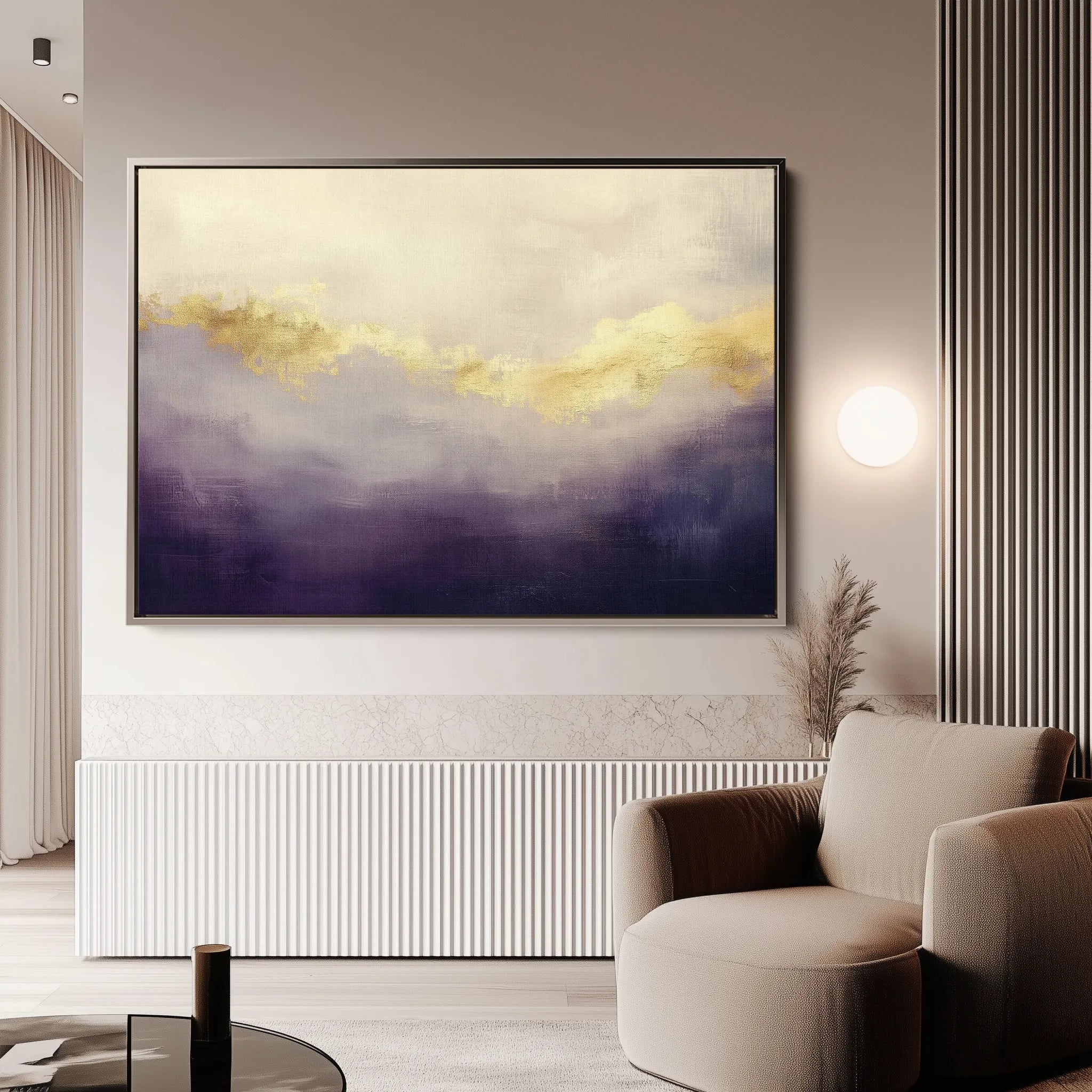 Abstract 401 Canvas Art 60 x 40 cm / Black