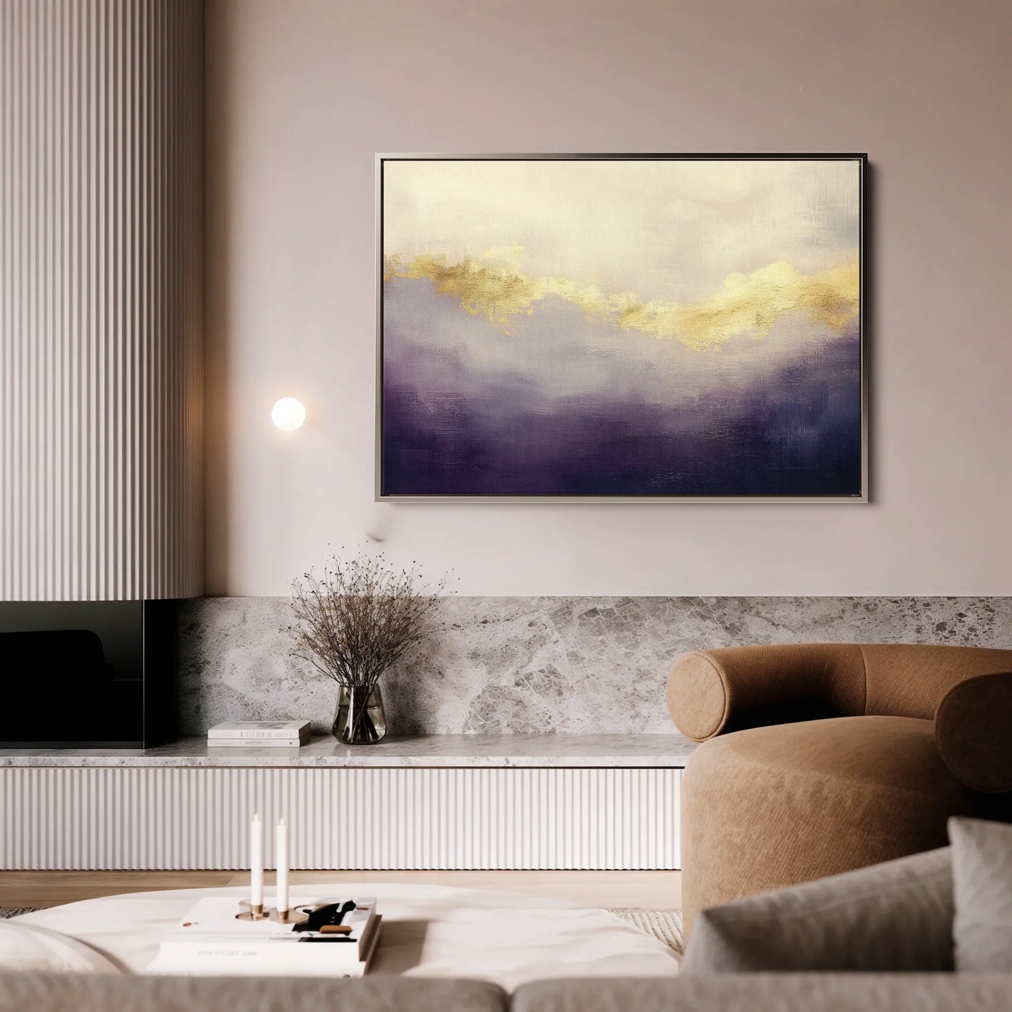 Abstract 401 Canvas Art 60 x 40 cm / Black