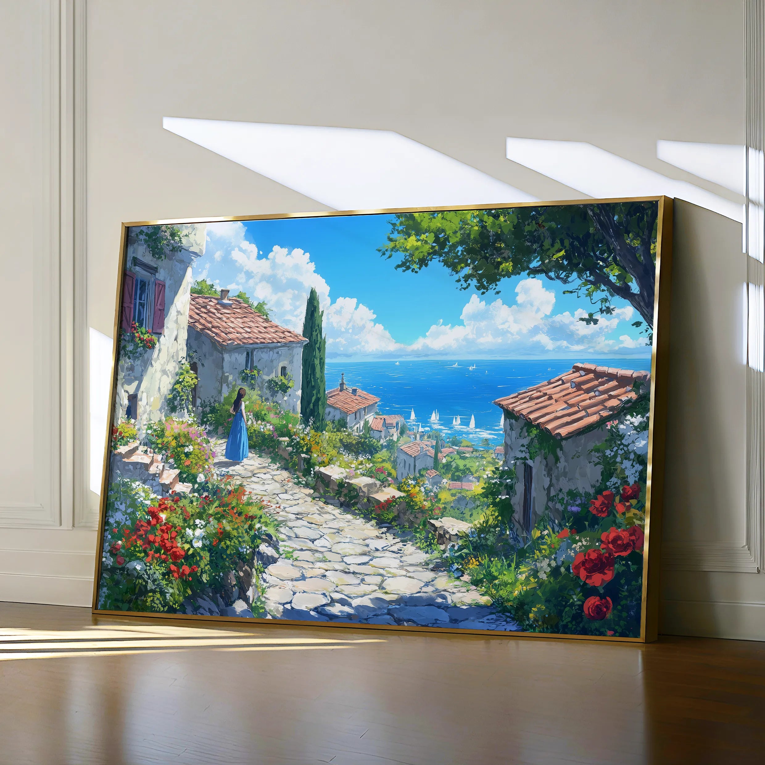Landscape 401 Canvas Art 60 x 40 cm / Black