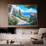 Landscape 401 Canvas Art 60 x 40 cm / Black