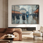 Landscape 402 Canvas Art 60 x 40 cm / Black