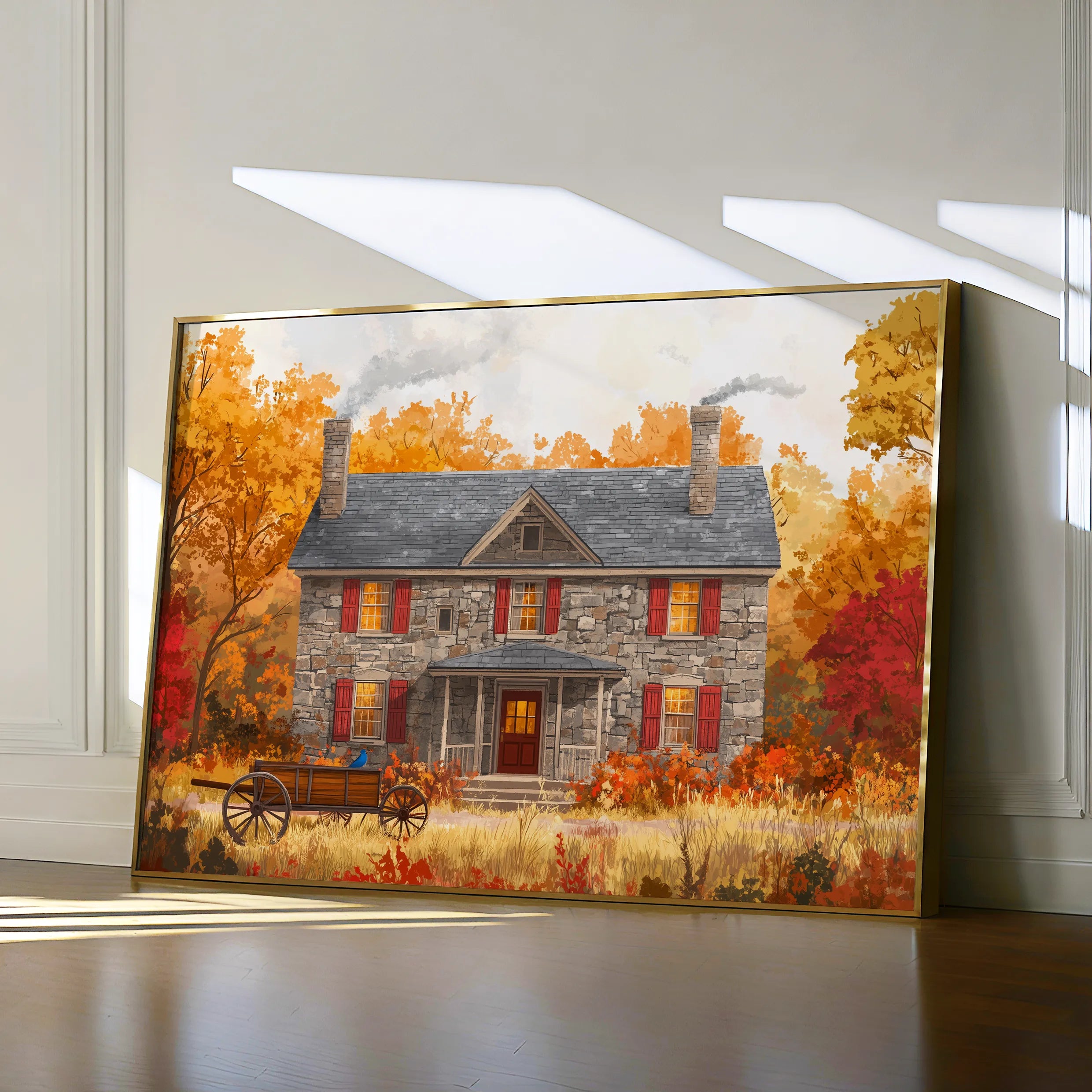Landscape 403 Canvas Art 60 x 40 cm / Black