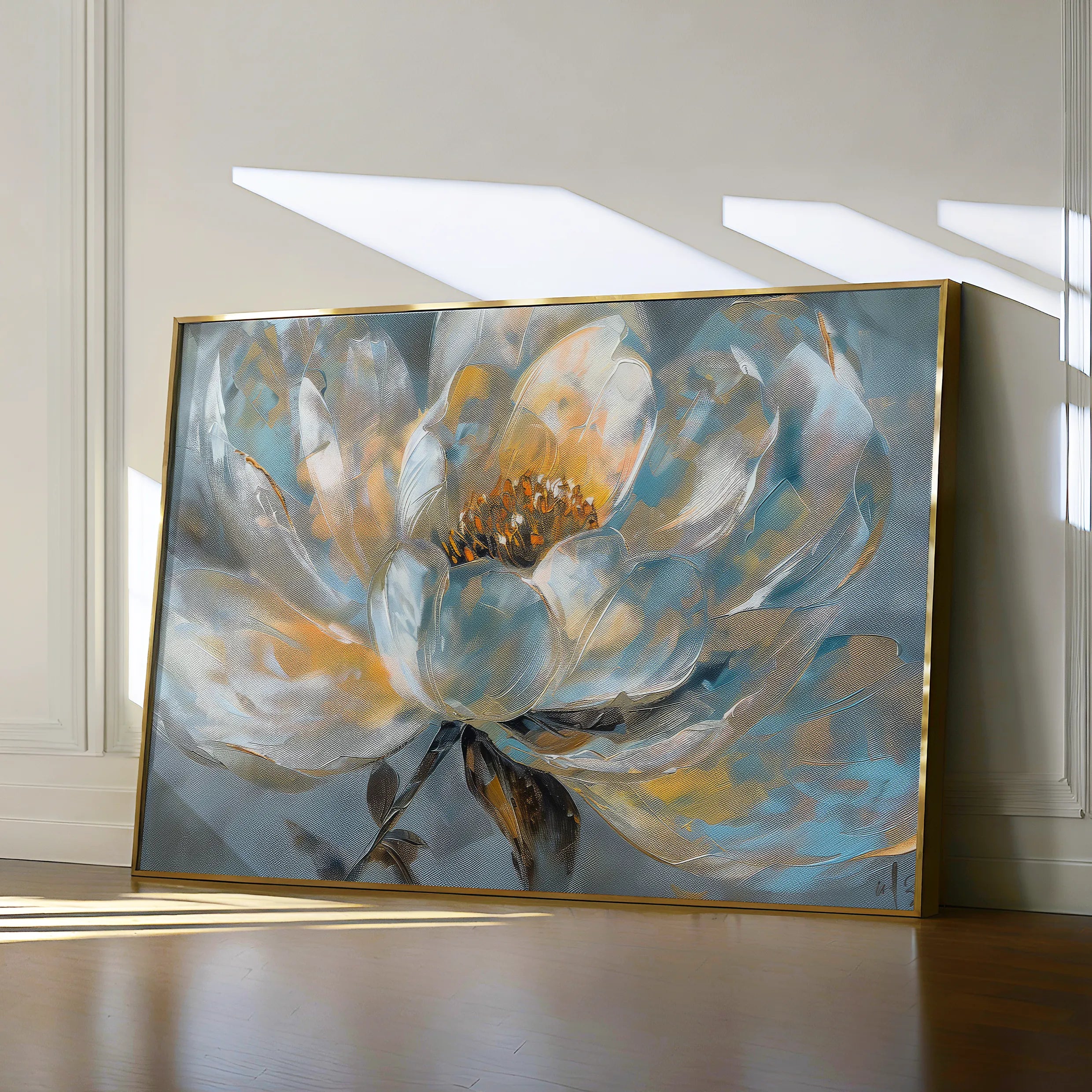 Floral 404 Canvas Art 60 x 40 cm / Black