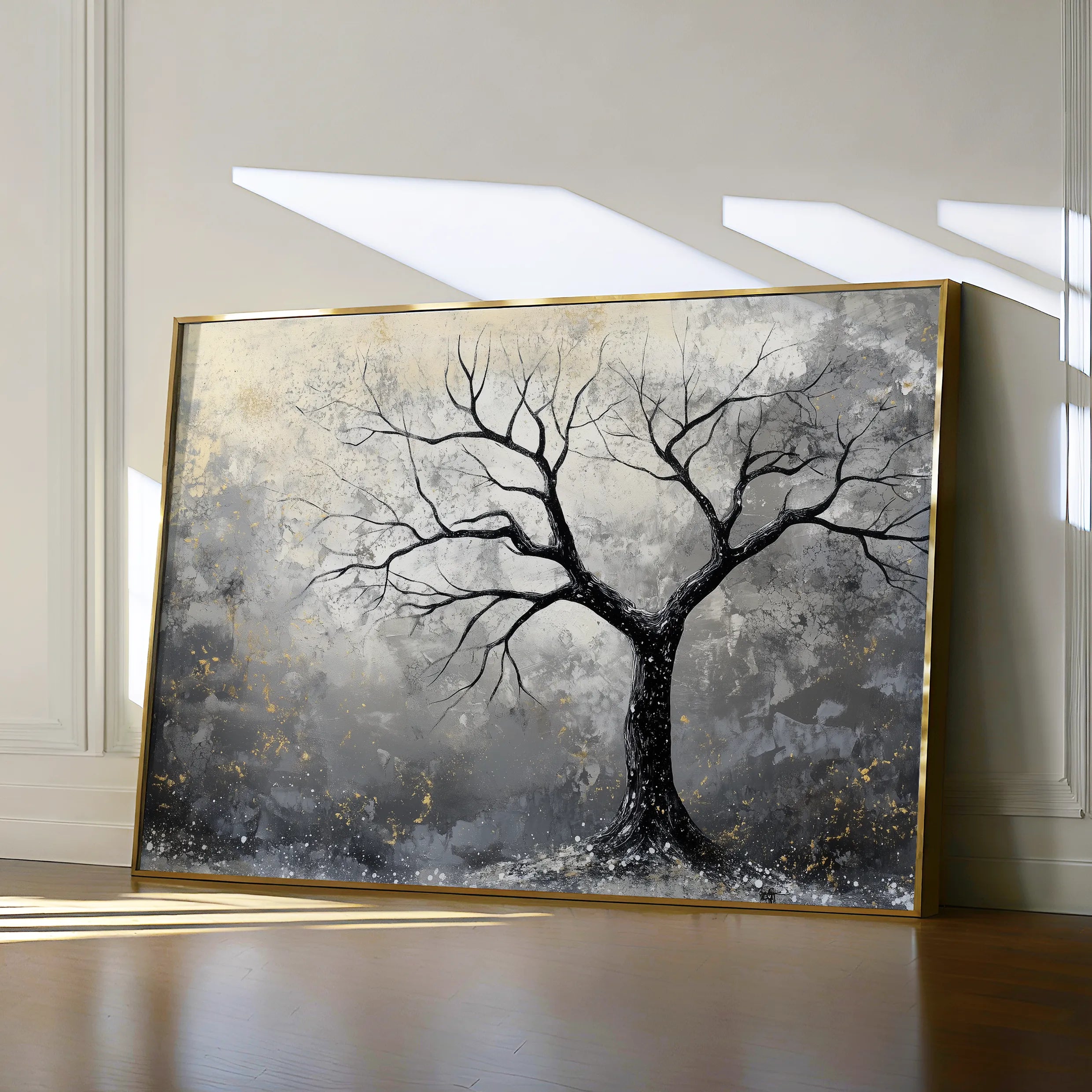 Landscape 404 Canvas Art 60 x 40 cm / Black
