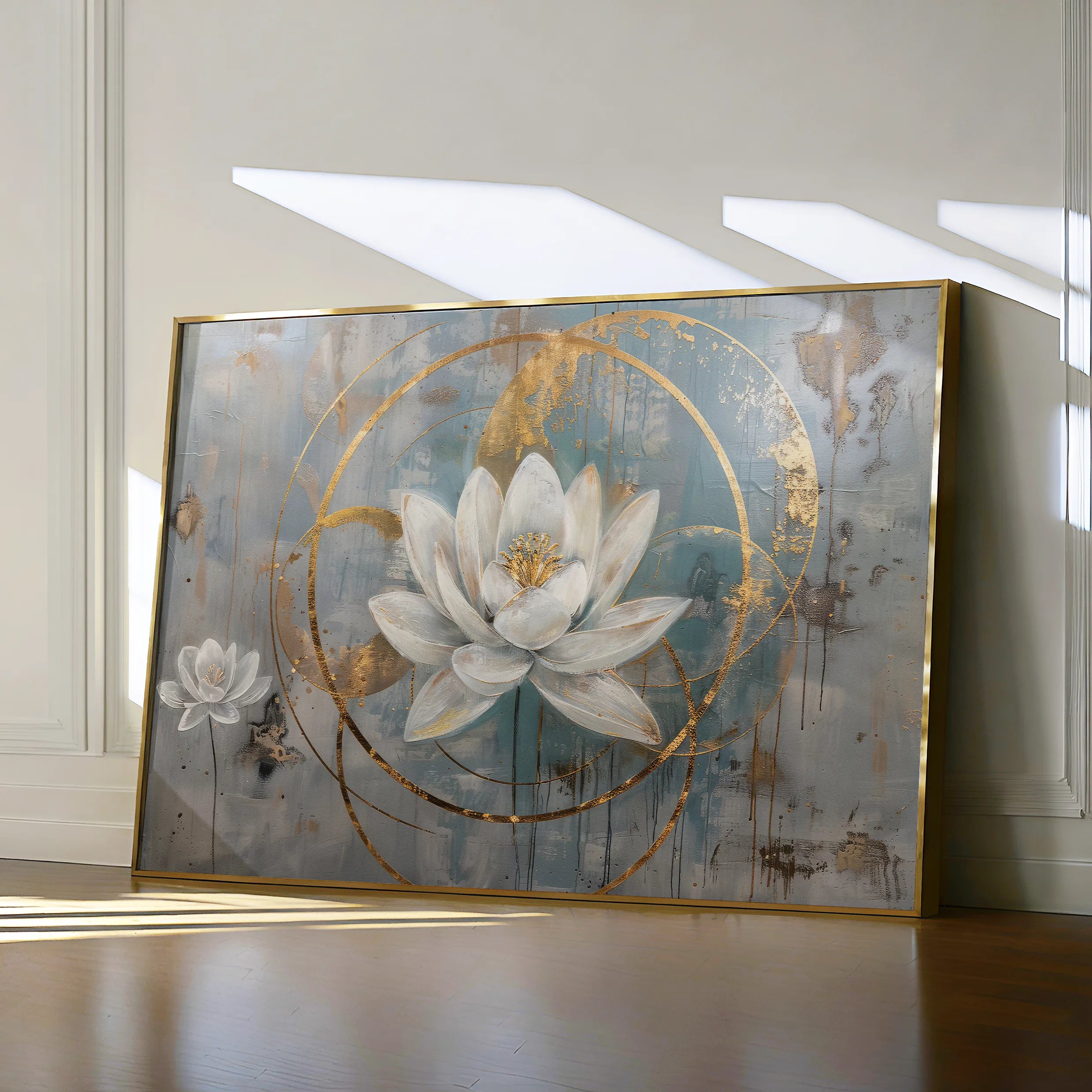 Floral 405 Canvas Art 60 x 40 cm / Black
