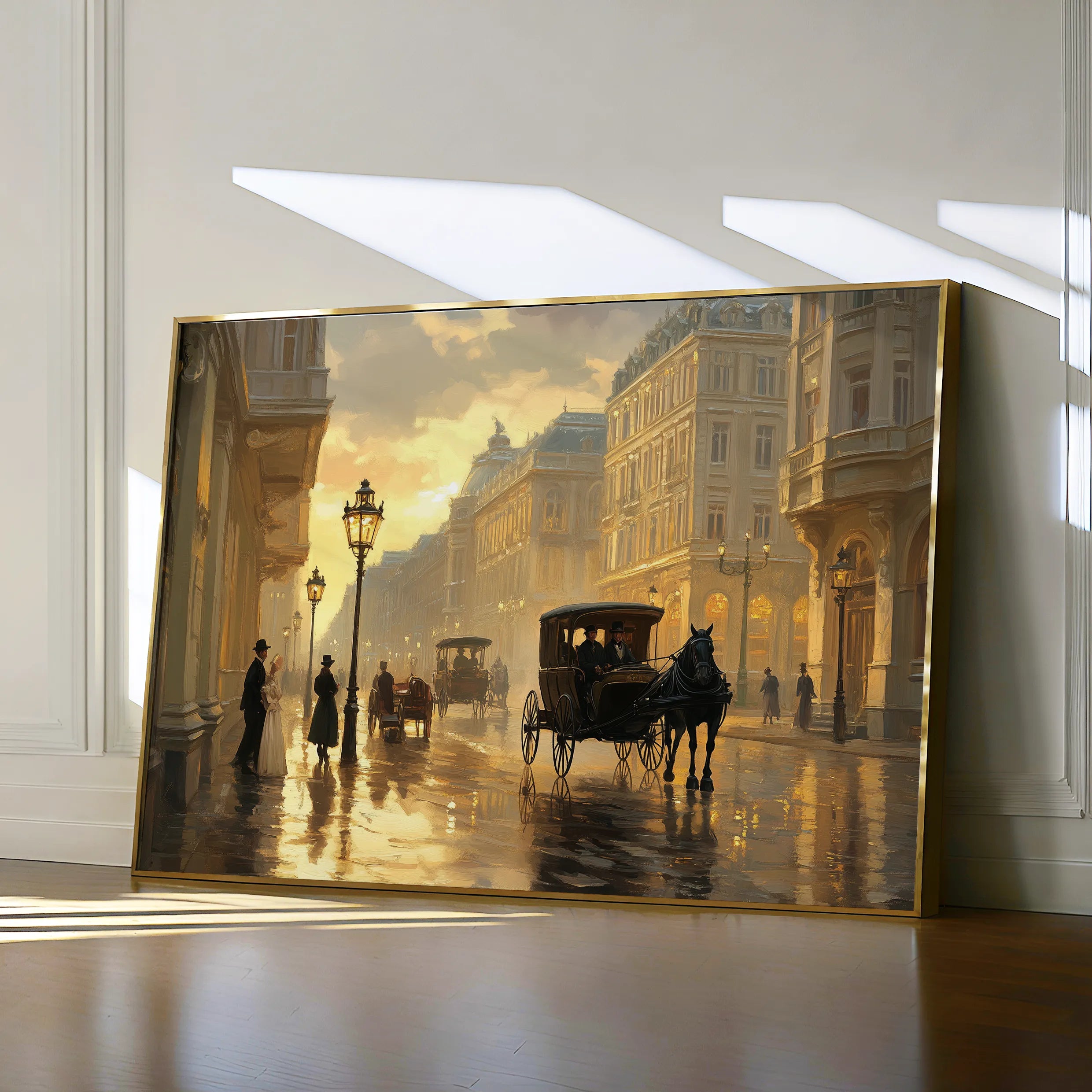 Landscape 405 Canvas Art 60 x 40 cm / Black