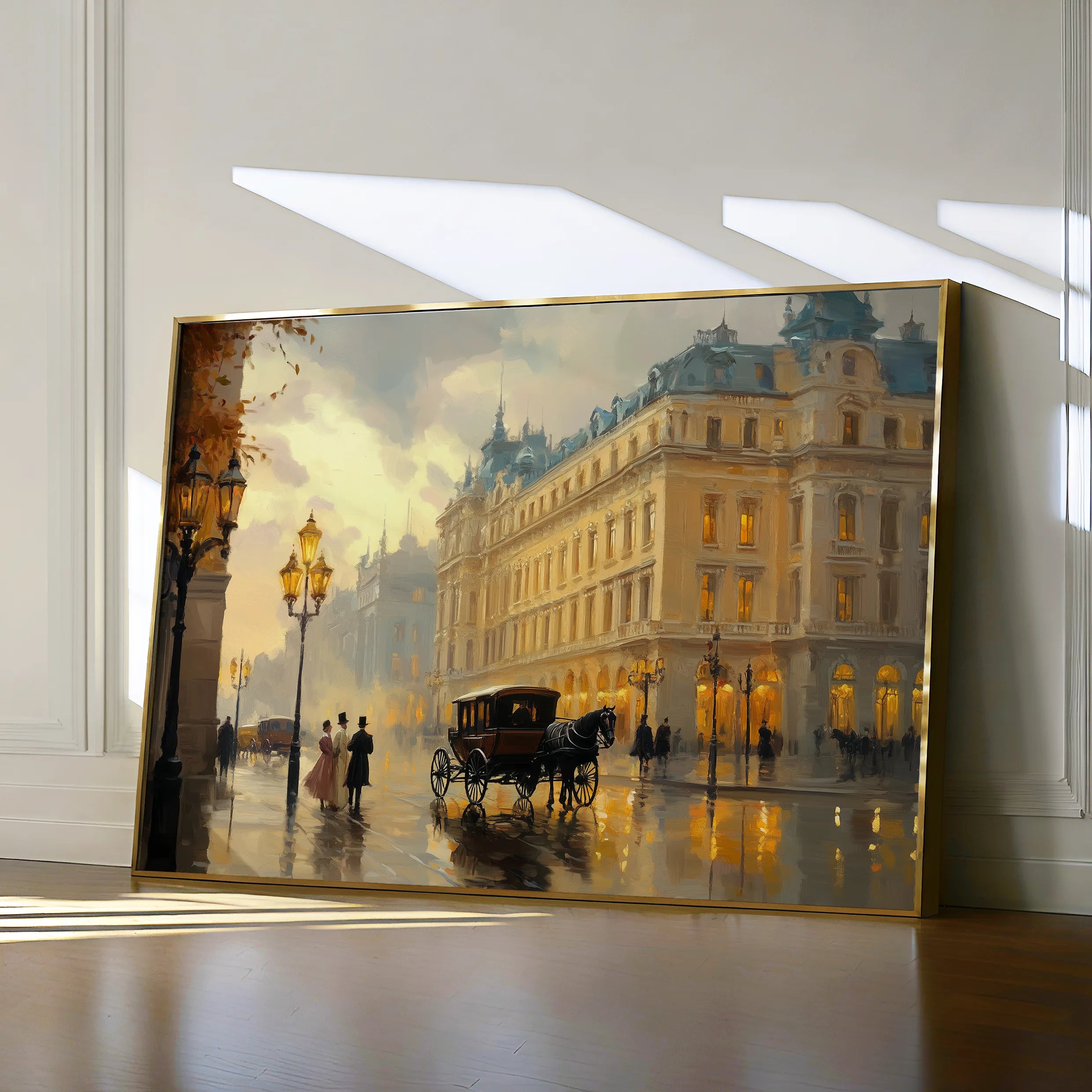 Landscape 406 Canvas Art 60 x 40 cm / Black