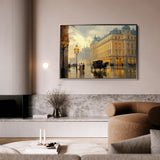 Landscape 406 Canvas Art 60 x 40 cm / Black
