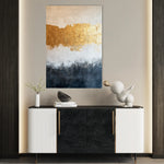 Abstract 407 Canvas Art 60 x 40 cm / Black