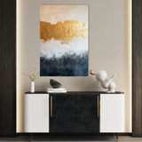 Abstract 407 Canvas Art 60 x 40 cm / Black