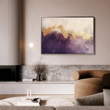 Abstract 408 Canvas Art 60 x 40 cm / Black