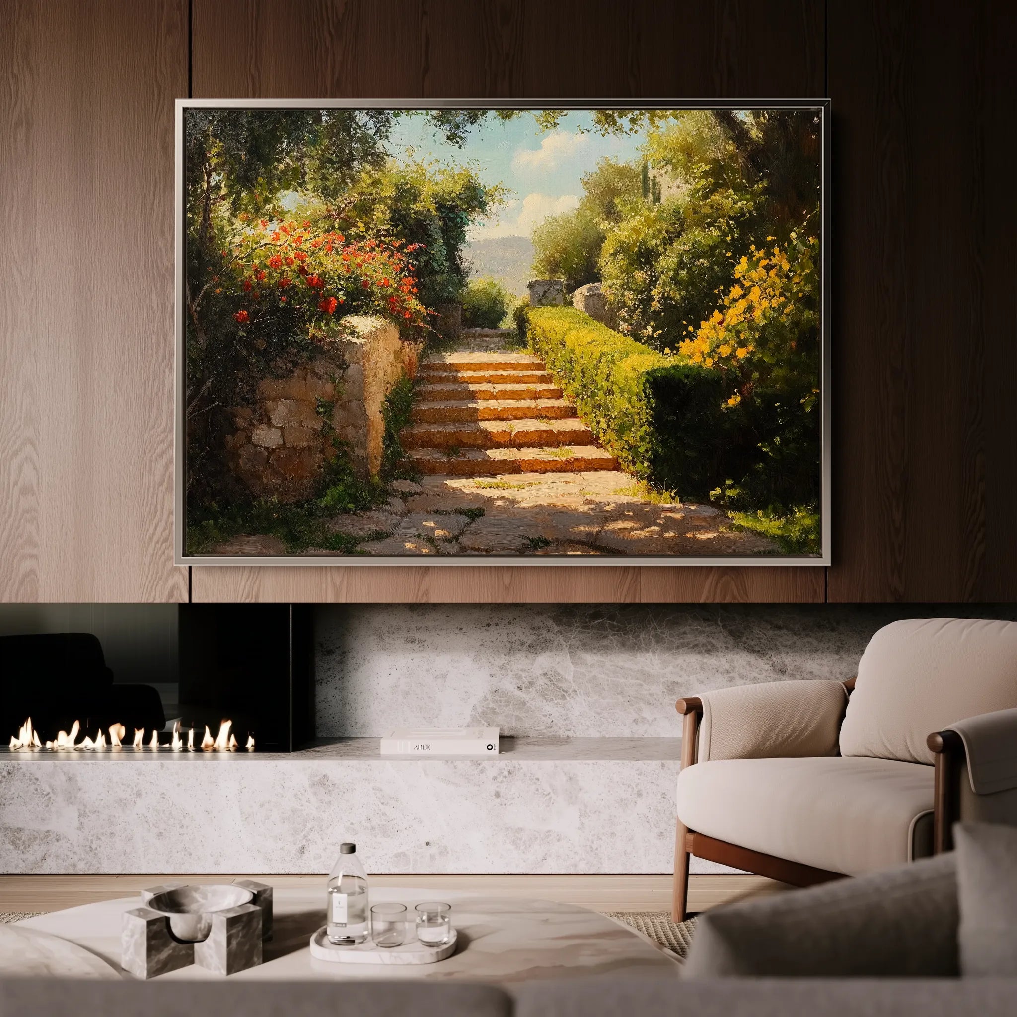 Landscape 408 Canvas Art 60 x 40 cm / Black