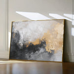 Abstract 411 Canvas Art 60 x 40 cm / Black