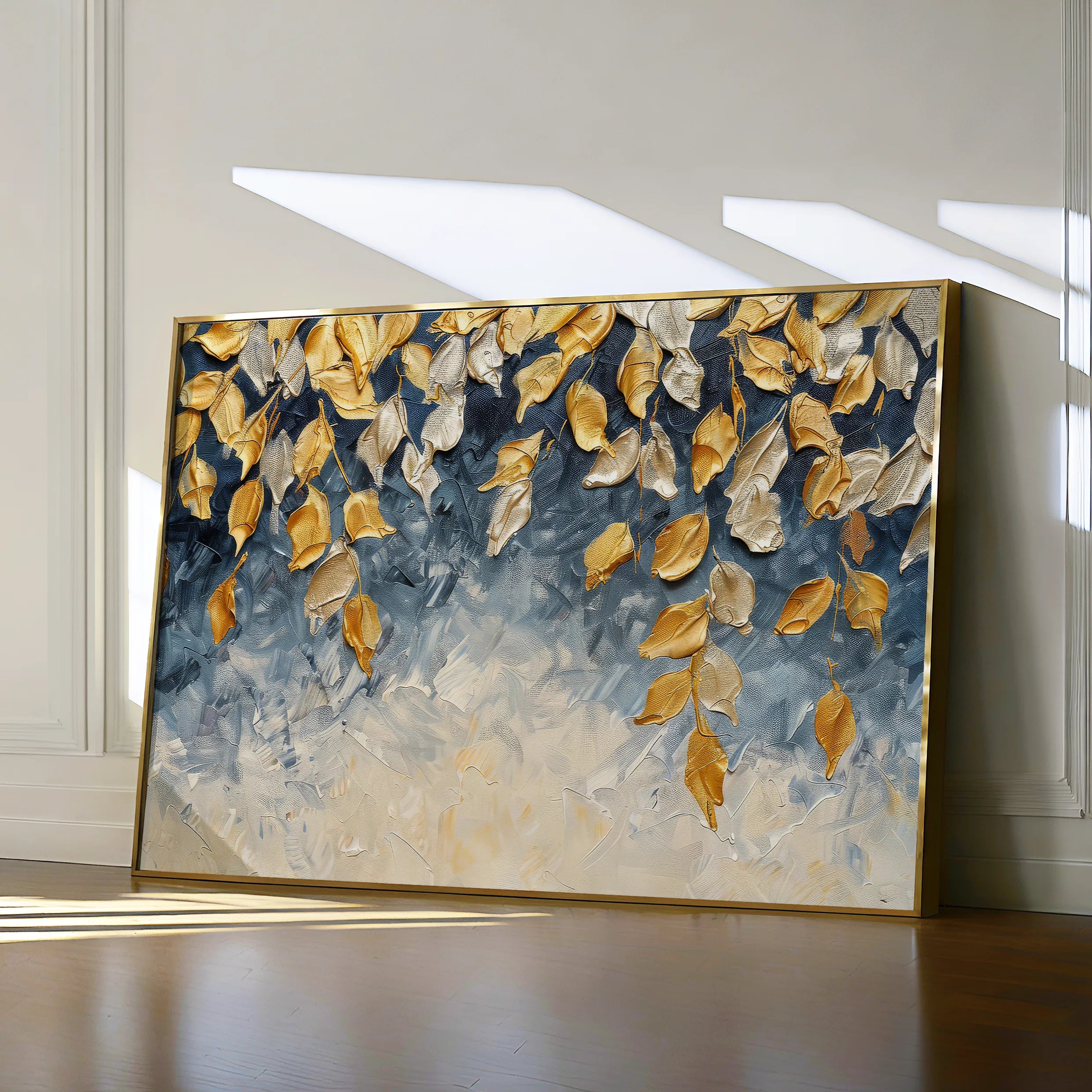 Floral 412 Canvas Art 60 x 40 cm / Black