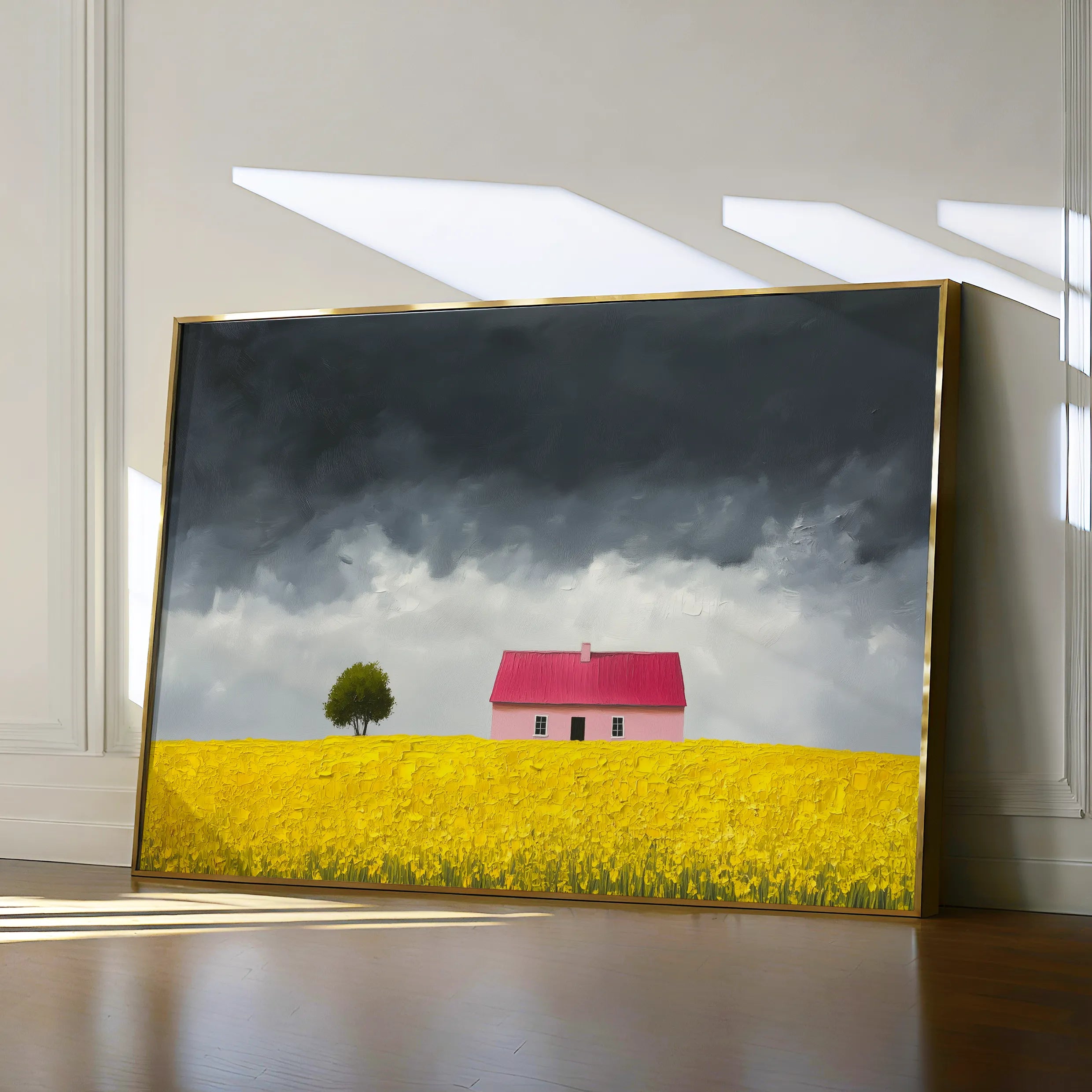 Landscape 412 Canvas Art 60 x 40 cm / Black