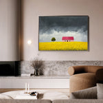 Landscape 412 Canvas Art 60 x 40 cm / Black