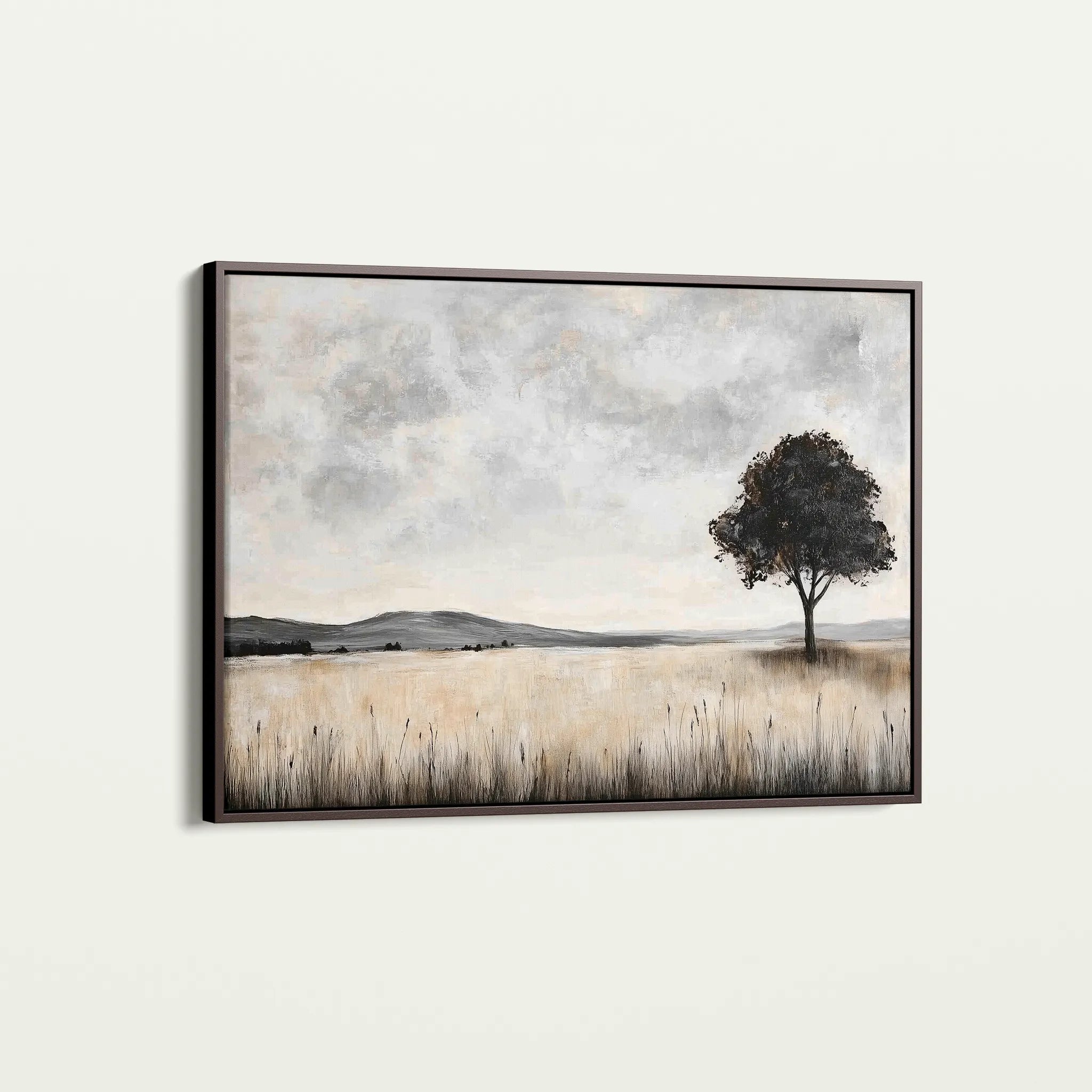 Landscape 413 Canvas Art 60 x 40 cm / Black