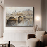 Landscape 414 Canvas Art 60 x 40 cm / Black