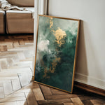 Abstract 415 Canvas Art 60 x 40 cm / Black