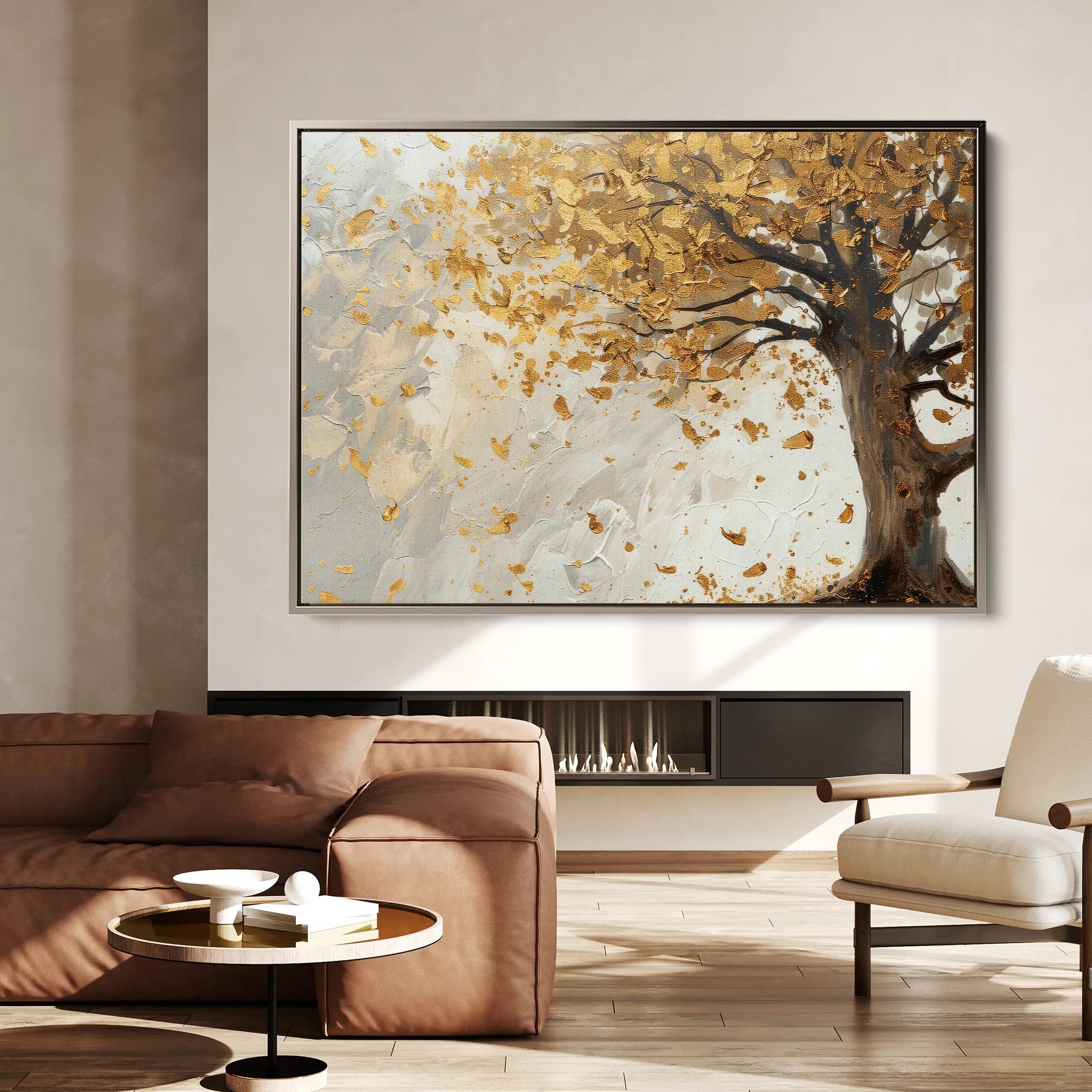 Floral 415 Canvas Art 60 x 40 cm / Black