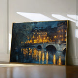 Landscape 416 Canvas Art 60 x 40 cm / Black
