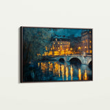 Landscape 416 Canvas Art 60 x 40 cm / Black