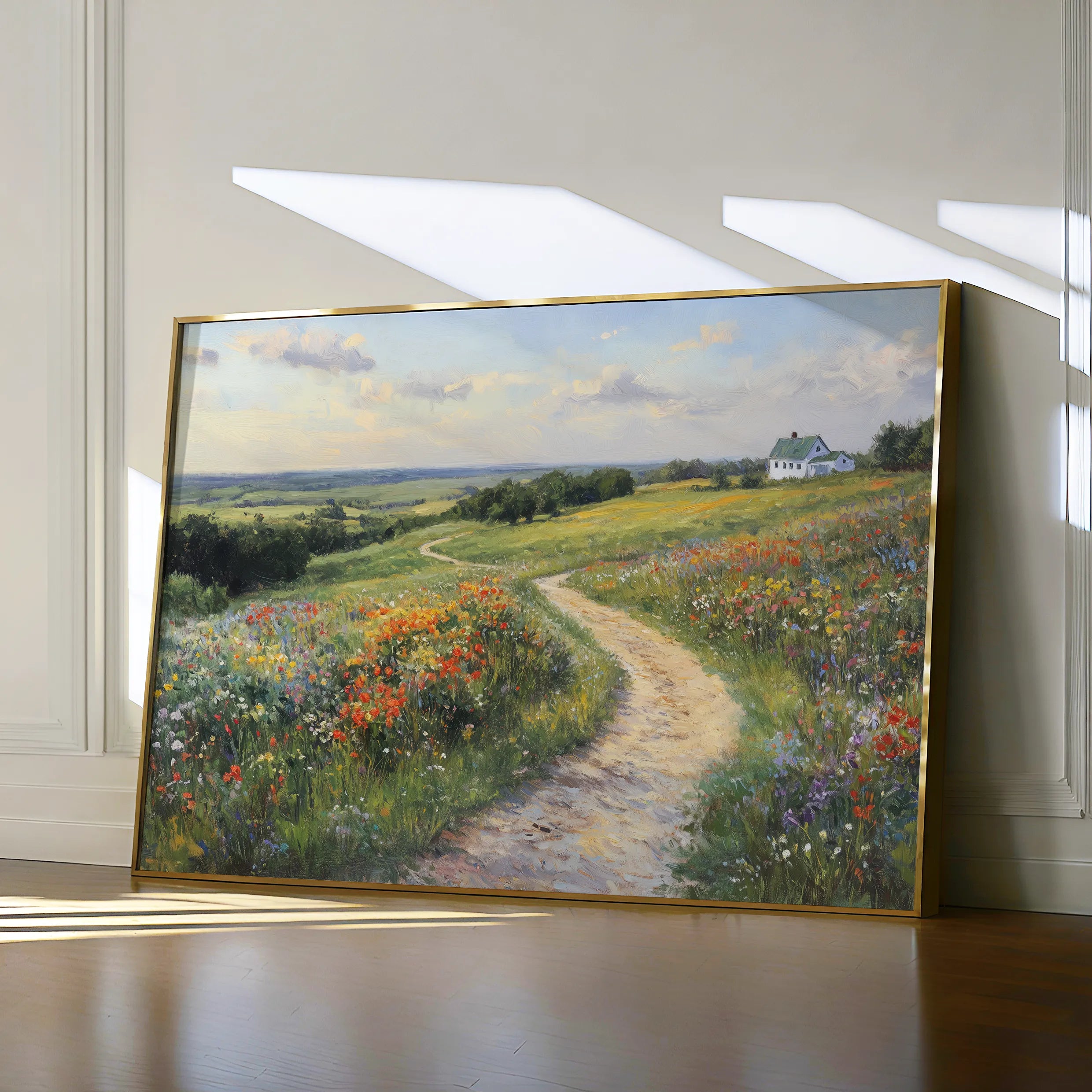Landscape 417 Canvas Art 60 x 40 cm / Black
