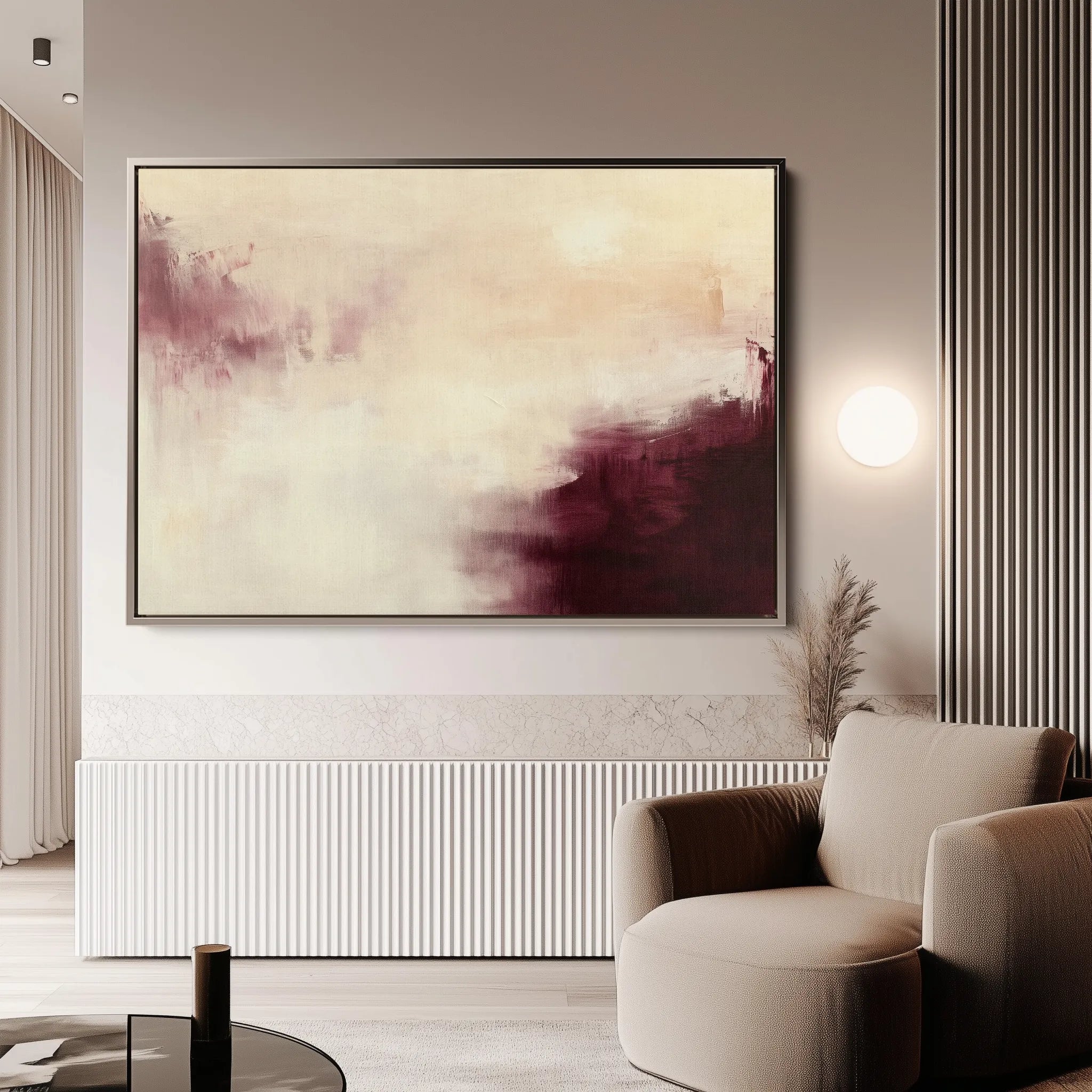 Abstract 418 Canvas Art 60 x 40 cm / Black