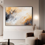 Abstract 419 Canvas Art 60 x 40 cm / Black