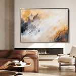 Abstract 419 Canvas Art 60 x 40 cm / Black
