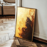 Abstract 421 Canvas Art 60 x 40 cm / Black