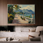 Landscape 422 Canvas Art 60 x 40 cm / Black