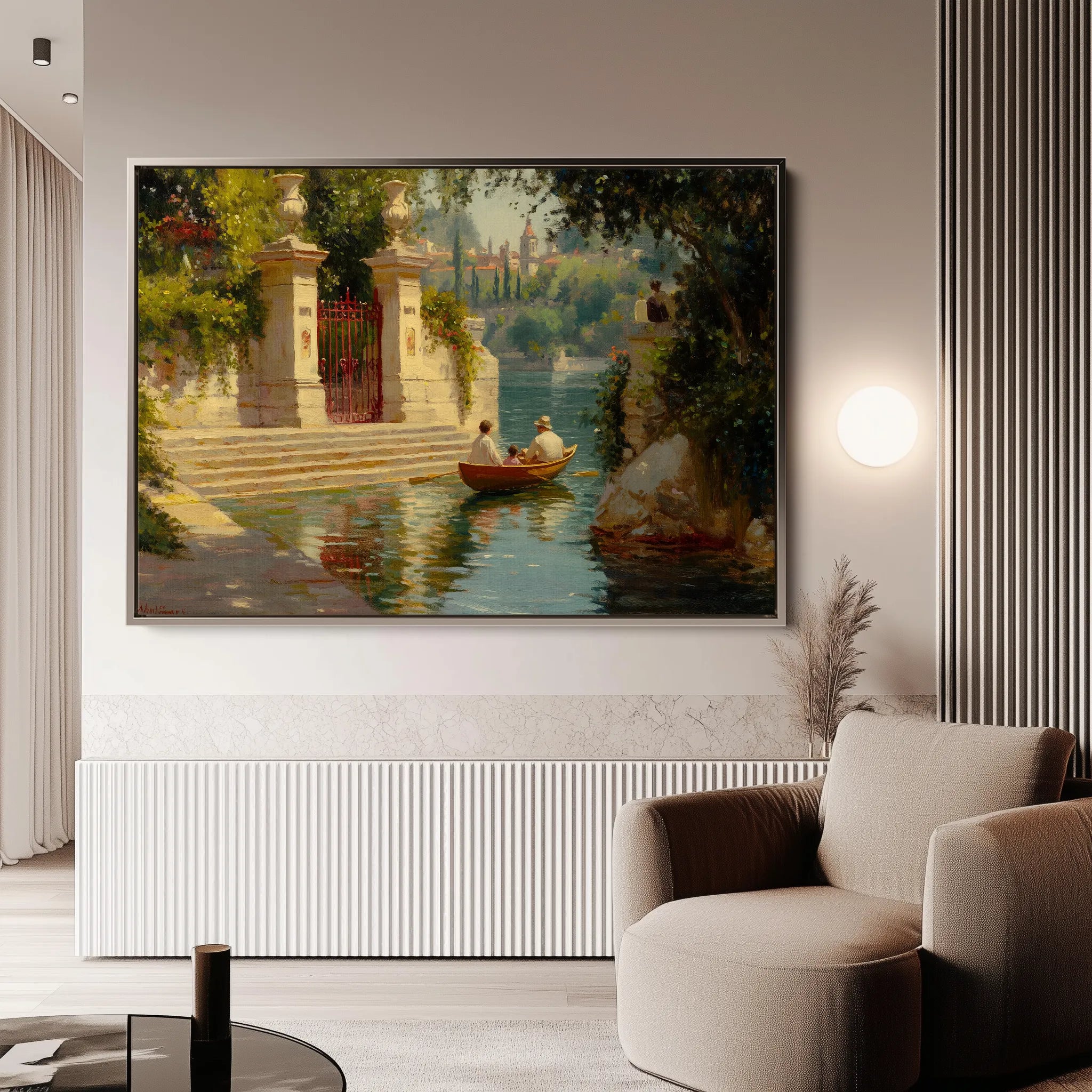 Landscape 423 Canvas Art 60 x 40 cm / Black