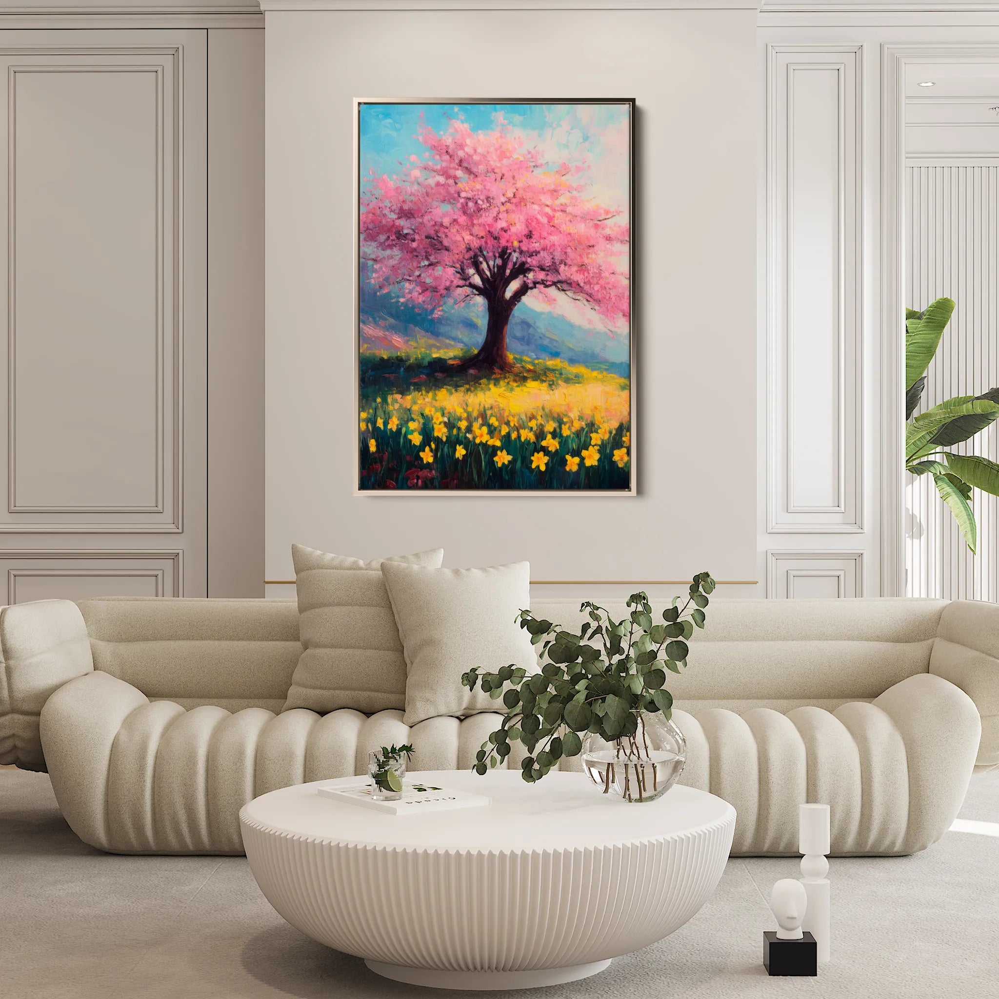 Landscape 424 Canvas Art 60 x 40 cm / Black