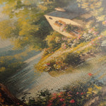 Landscape 425 Canvas Art 60 x 60 cm / Black