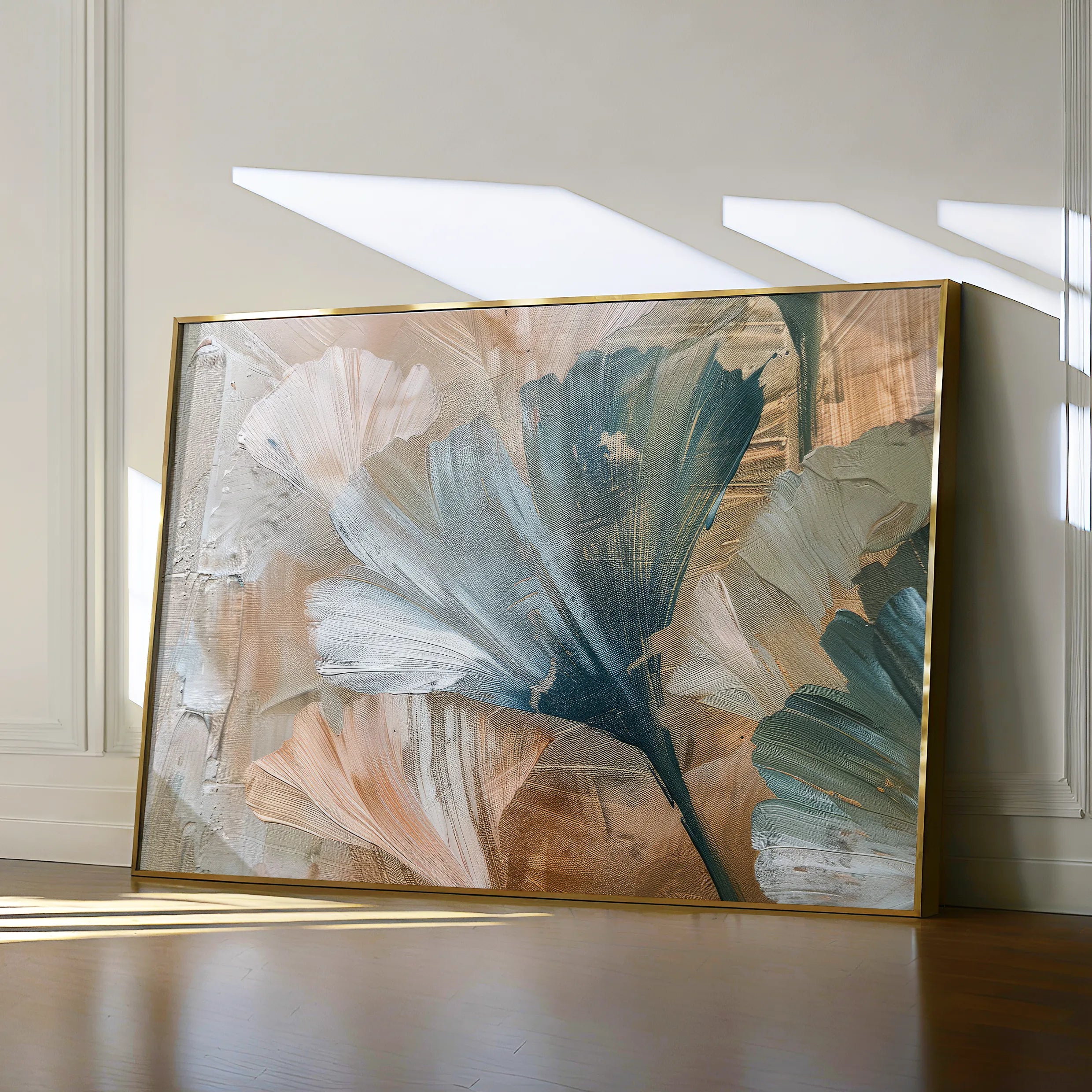 Floral 426 Canvas Art 60 x 40 cm / Black