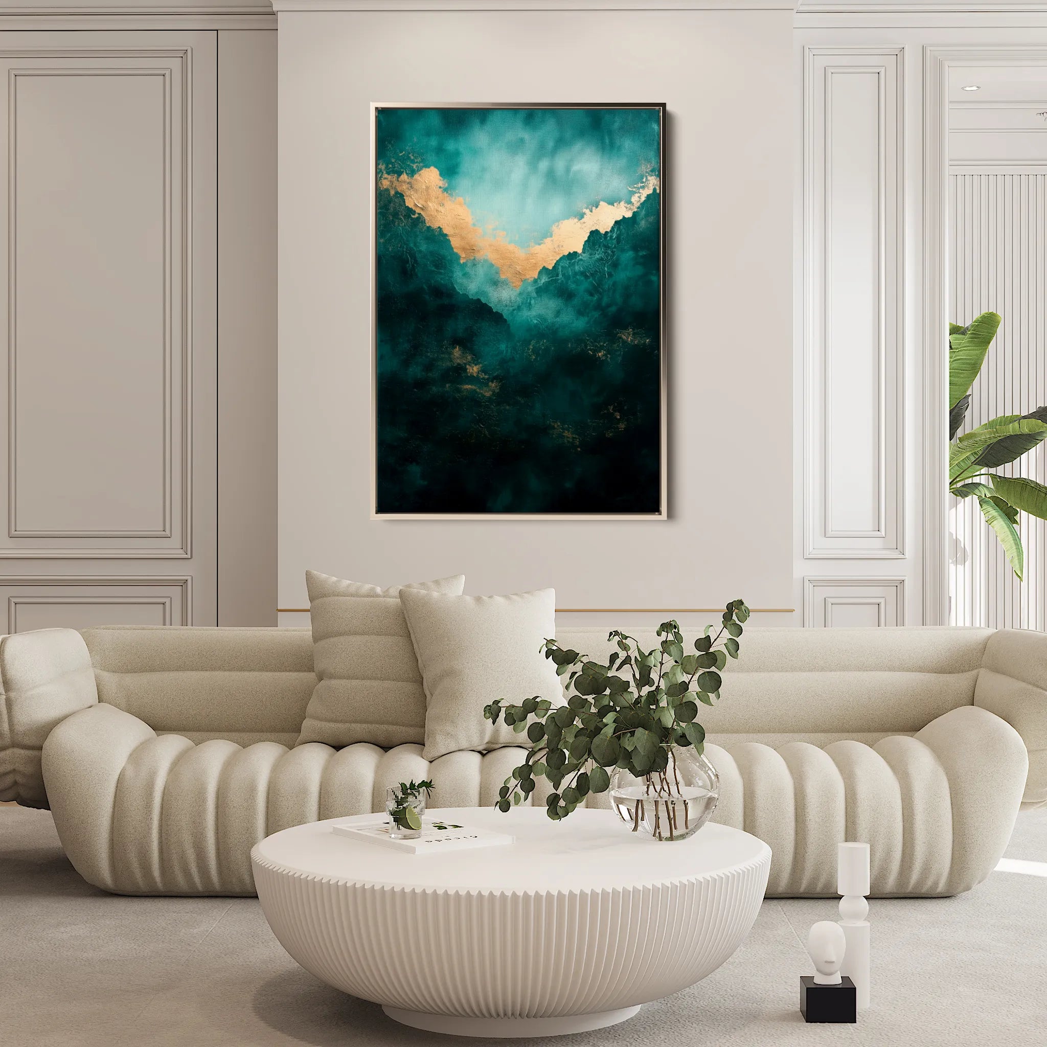 Abstract 427 Canvas Art 60 x 40 cm / Black
