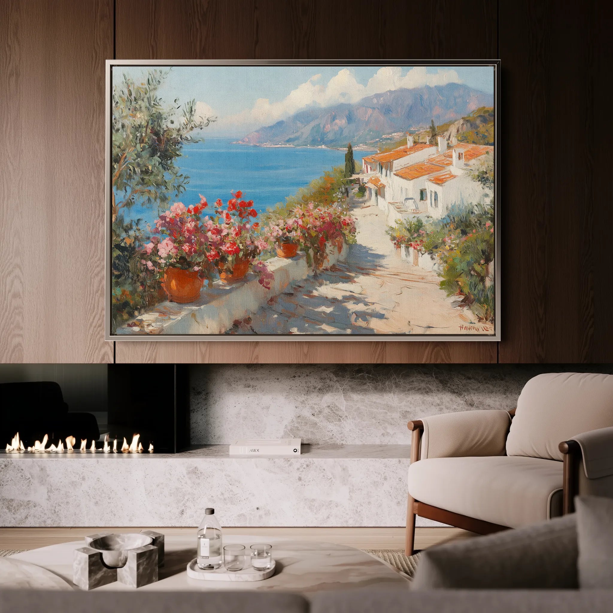 Landscape 427 Canvas Art 60 x 40 cm / Black