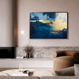 Abstract 428 Canvas Art 60 x 40 cm / Black