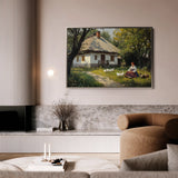 Landscape 428 Canvas Art 60 x 40 cm / Black