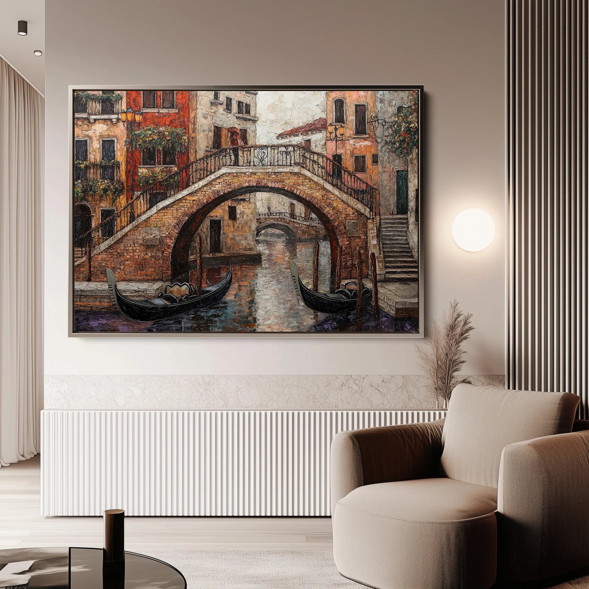 Landscape 429 Canvas Art 60 x 40 cm / Black