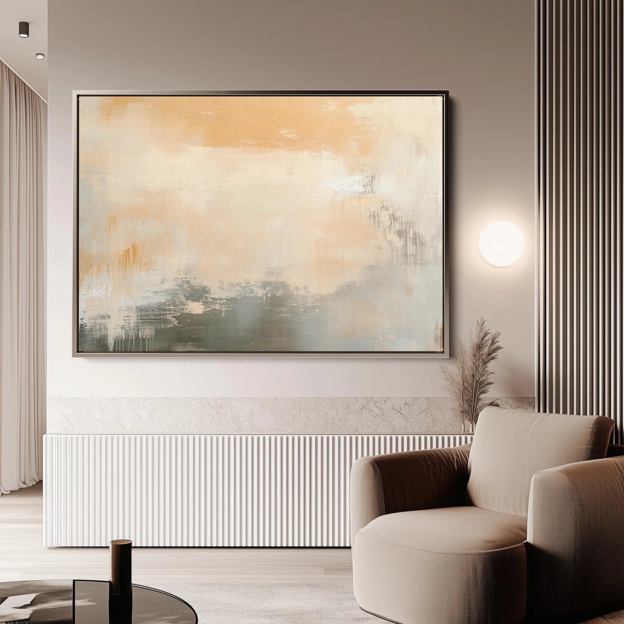 Abstract 431 Canvas Art 60 x 40 cm / Black