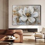Floral 431 Canvas Art 60 x 40 cm / Black
